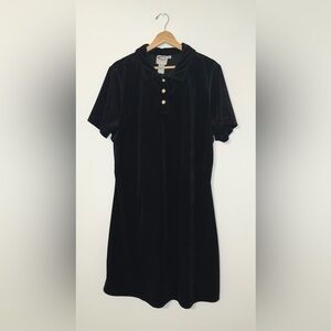 Vintage Ribbed Velour Dress